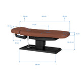Sillon Relax · καφέ / μαύρο · διάγραμμα διαστάσεων