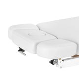 Sillon Relax · λευκό / ανοιχτό καφέ · προσκέφαλο και άνοιγμα προσώπου