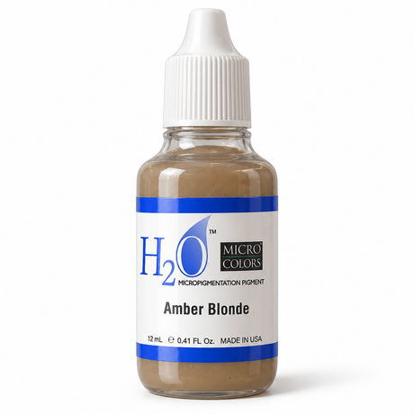 Li Pigments Micro Colors H2O Amber Blonde Practice Pigment 12ml — bottle on white background with soft shadow