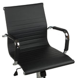 Black CorpoComfort BX-5855 office chair by Beauty System with ergonomic design and adjustable height, shown from front view.
