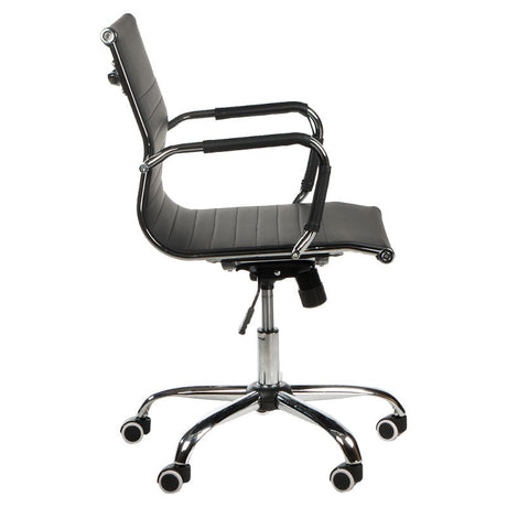 Black CorpoComfort BX-5855 office chair by Beauty System with adjustable armrests and ergonomic design.
