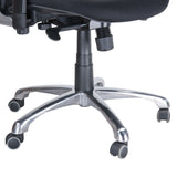 Black Ergonomic Chair CorpoComfort BX-4029A by Beauty System with adjustable armrests and lumbar support, designed for comfort and support.