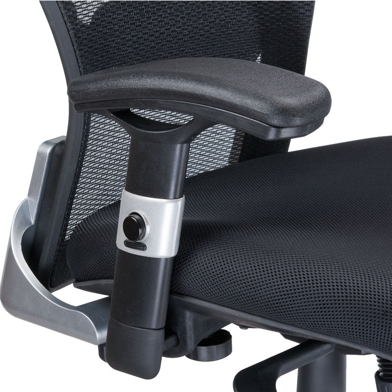 Black Ergonomic Chair CorpoComfort BX-4029A by Beauty System with adjustable armrests and lumbar support for office comfort