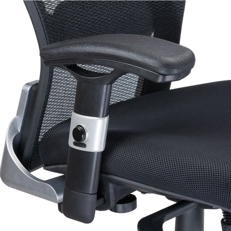 Black Ergonomic Chair CorpoComfort BX-4029A by Beauty System with adjustable armrests and lumbar support for office comfort