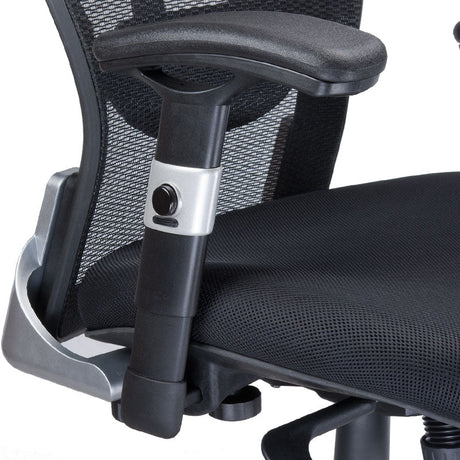 Black CorpoComfort BX-4029A ergonomic office chair by Beauty System with adjustable armrests and lumbar support.