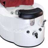 Pedicure chair with massage BR-3820D Burgundy - BVShop