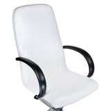 Beauty System Pedicure Chair BW-100 with built-in foot massager in white, featuring comfortable seating and modern design.