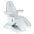 Electric armchair LUX Pedicure BG-273C by Beauty System, a sleek black electric cosmetic chair with three engines for comfort.