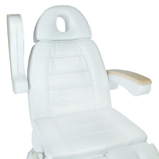 Electric armchair for pedicure by Beauty System, LUX BG-273C with three engines, featuring plush upholstery and adjustable settings.