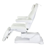 Electric cosmetic chair Mazaro BR-6672C by Beauty System, white adjustable seat with control panel for beauty treatments.