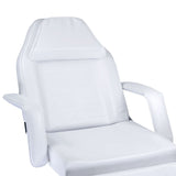 White hydraulic cosmetic chair BW-210 by Beauty System with adjustable height and cushioned seat for beauty salon treatments.