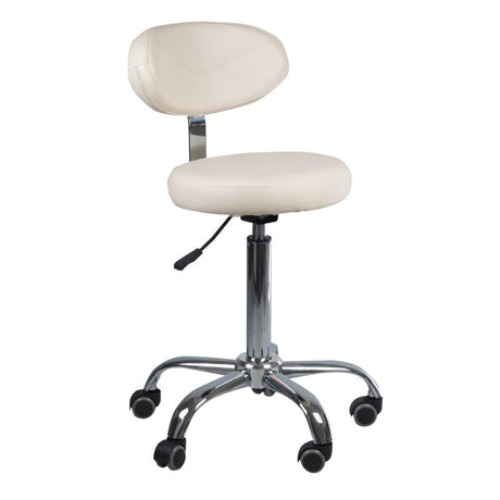 Cosmetic Stool with backrest BD-9934 cream - BVShop