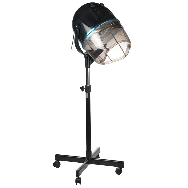Black Beauty System BB-6082H hair dryer on stand, showcasing ergonomic design and professional styling tools.