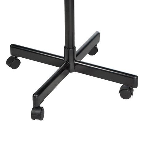 Black Beauty System BB-6082H hair dryer on stand with adjustable nozzle and ergonomic handle.