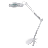 Sonobella BSL-06 LED workshop lamp with clip and 5D magnifier, bright 8.4W light for detailed work and precision illumination.