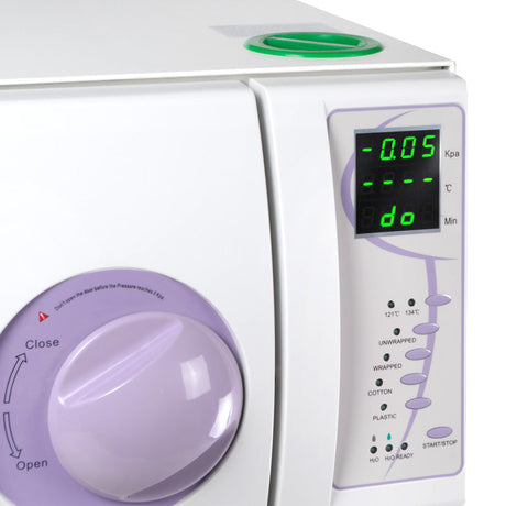Autoclave medical Class B 8L Beauty System SUN8-II with built-in printer, sterilization chamber and control panel.