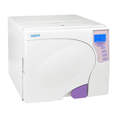 Medical Autoclave Class B 18L by Beauty System with printer, shown in a clean clinical setting.