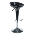 Black bar stool BX-1002 by Beauty System with a sleek metal frame and cushioned seat, ideal for modern kitchen or bar seating.