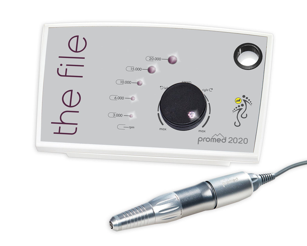 Beauty System Promed 2020 LED Nail Drill with sleek design and ergonomic handle for professional nail care.