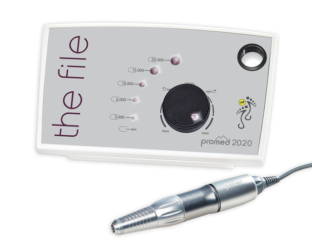 Beauty System Promed 2020 LED Nail Drill with sleek design and ergonomic handle for professional nail care.
