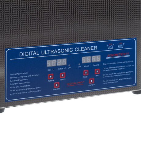 Ultrasonic cleaner 6L BS-UC6 by Beauty System with digital controls and stainless steel tank, 200W ultrasonic power for jewelry and tools.