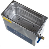 Beauty System Ultrasonic Cleaner 6L BS-UC6 with 200W power, stainless steel tank, digital control, and compact design.
