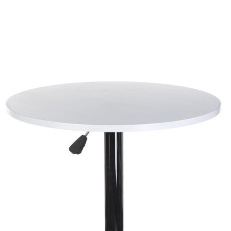 White Beauty System Bar Table BX-9001 with sleek modern design, shown from a side view on a plain background.