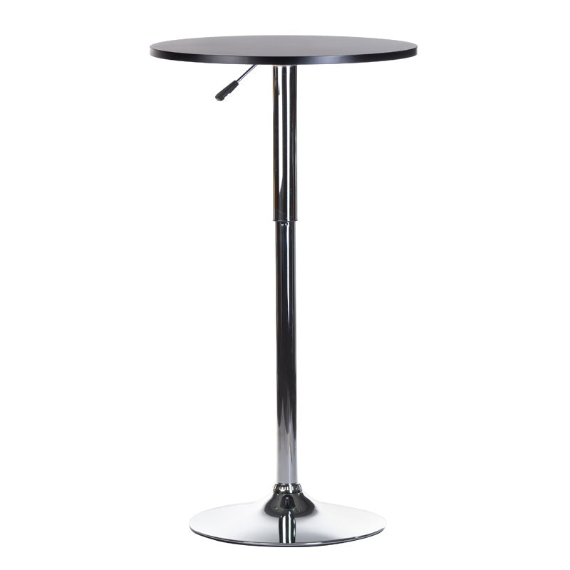 Black Bar Table BX-9001 by Beauty System, featuring a sleek modern design with a sturdy tabletop and metal legs.