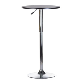 Black Bar Table BX-9001 by Beauty System, featuring a sleek modern design with a sturdy tabletop and metal legs.