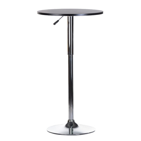 Black Bar Table BX-9001 by Beauty System, featuring a sleek modern design with a sturdy tabletop and metal legs.