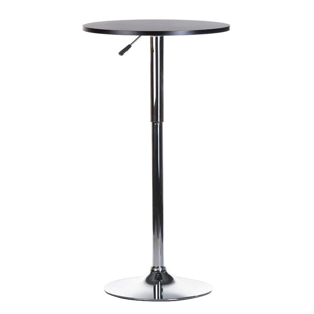 Black Bar Table BX-9001 by Beauty System, featuring a sleek modern design with a sturdy tabletop and metal legs.