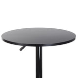 Black Beauty System Bar Table BX-9001 with sleek design and sturdy legs, ideal for modern bar or lounge settings.