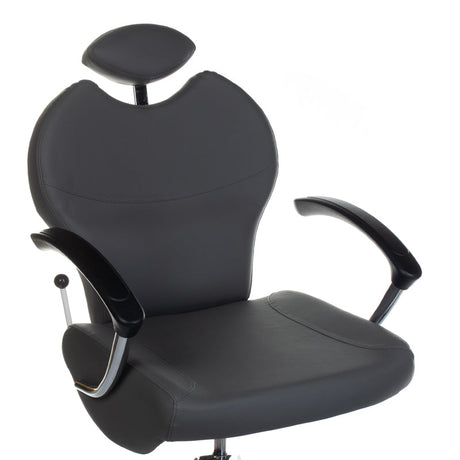 Beauty System BR-2301 gray pedicure chair with built-in foot massager, featuring cushioned seat and adjustable footrest.