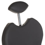 Gray pedicure chair with built-in foot massager by Beauty System, featuring comfortable seating and modern design.