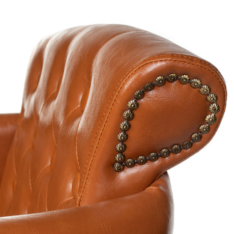Hairdressing Chair ALBERTO BH-8038 light brown - BVShop