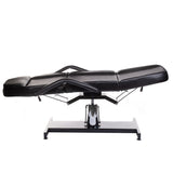 Black cosmetic hydraulic armchair BW-210 by Beauty System, featuring adjustable height and plush upholstery for salon treatments.