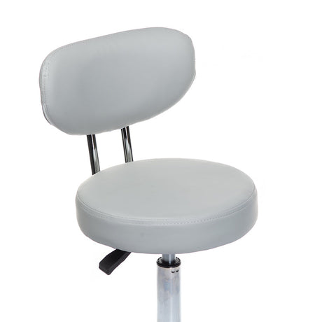 Gray cosmetic stool BT-229 by Beauty System with cushioned seat and adjustable height for salon or beauty treatment use.