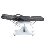 Gray hydraulic cosmetic armchair by Beauty System, model BD-8222, with adjustable features and padded seating for beauty salons.