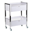 Beauty System Cosmetic Cabinet BD-6004 with mirrored doors and multiple storage compartments for beauty products.