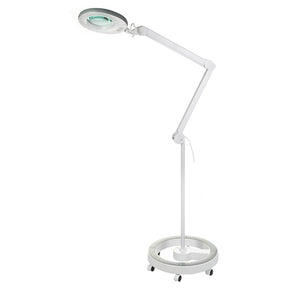 Sonobella BSL-04 LED 12W magnifier lamp on stand, featuring adjustable arm and bright illumination for detailed work.