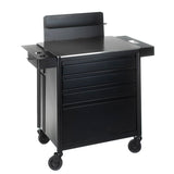 Mobile work station working table Matti Inkoo by Beauty System with a sturdy surface and wheels for easy mobility.