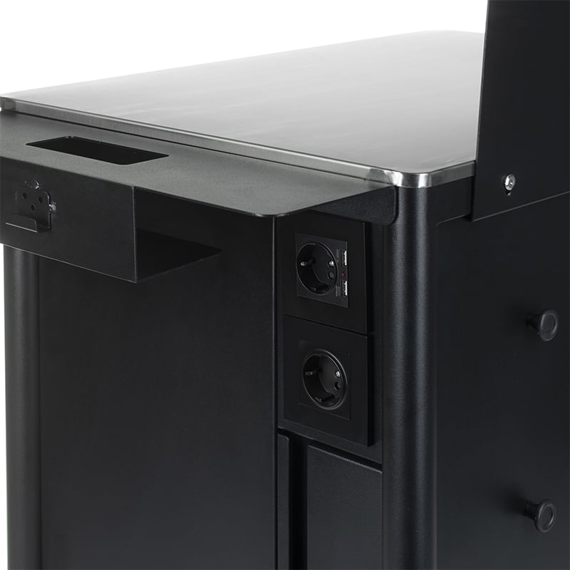 Mobile work station working table MATTI INKOO by Beauty System with adjustable height and sturdy surface for workspace flexibility.