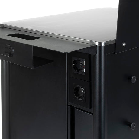 Mobile work station working table MATTI INKOO by Beauty System with adjustable height and sturdy surface for workspace flexibility.