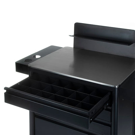 Mobile work station working table Matti Inkoo by Beauty System, featuring a sturdy surface and wheels for easy mobility