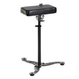 Comfortable tattoo stool with armrest featuring adjustable height and sturdy design from SIMI INKOO by Beauty System.