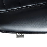 Tattoo artist armrest and stool by SIMI INKOO from Beauty System, featuring comfortable padding and adjustable height for tattoo sessions.