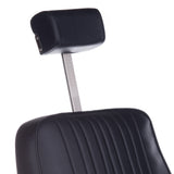 Black Barber chair HOMER BH-31237 by Beauty System with padded seat, adjustable height, and sturdy base for professional salons.