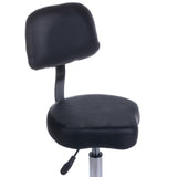 Cosmetic Stool with Backrest BH-7268 Black - BVShop
