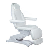 Electric beauty chair MODENA BD-8194 by Beauty System in white, with adjustable height and cushioned upholstery for salon treatments.