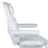 Electric beauty chair MODENA BD-8194 by Beauty System, white cosmetic chair with adjustable features and padded upholstery.
